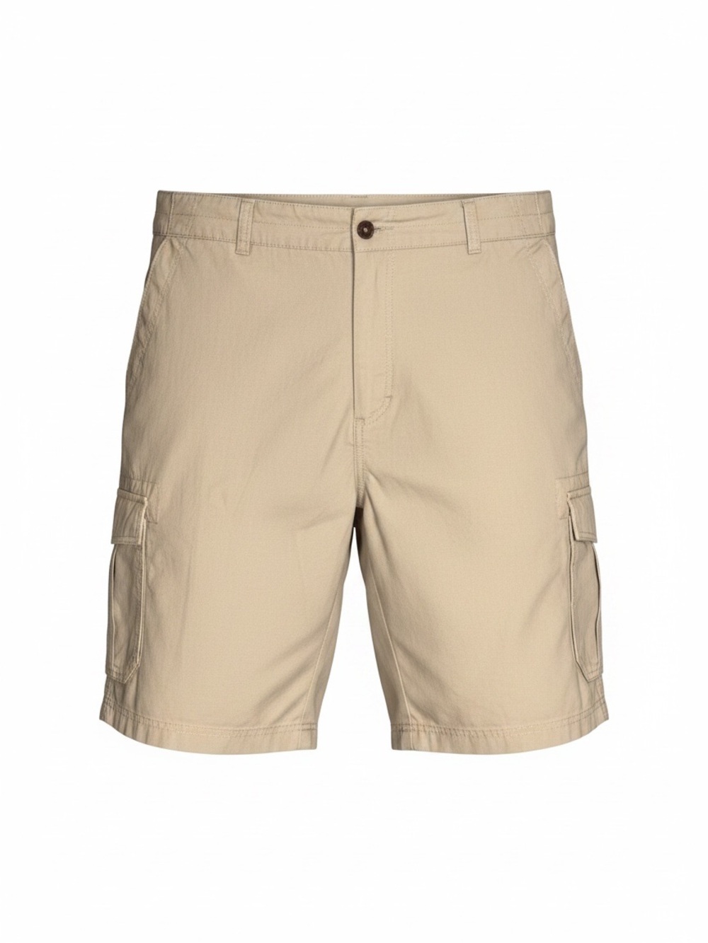 Caribbean Joe Men's 6-Pocket Cargo Shorts Cream Tan Color Size 42 Retail $50 NWT